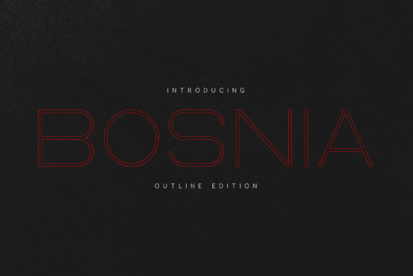 Bosnia Outline Edition: The Modern Typeface for Handmade Brands