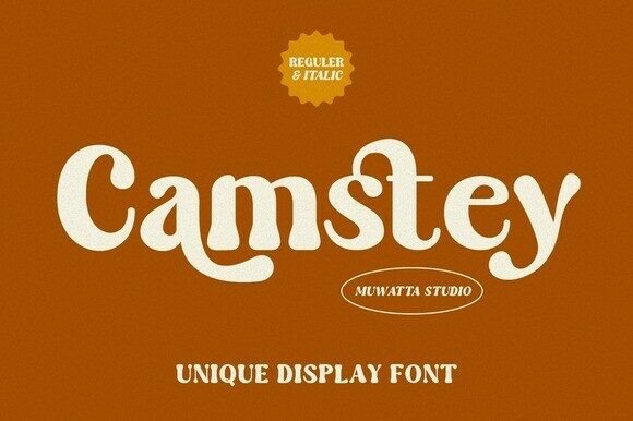 Camstey: A Groovy Display Font for Modern Editorial Projects