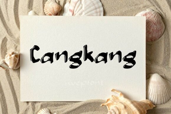 Cangkang: A Dynamic Brushed Display Font for Modern Web Design