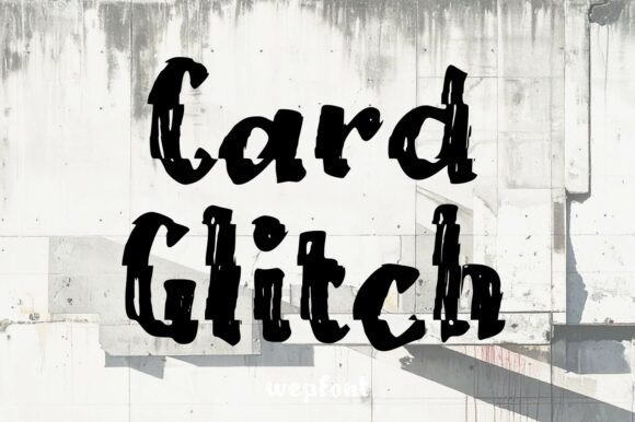 Card Glitch: The Ultimate Display Font for Urban Design