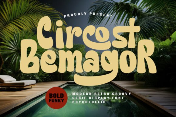 Circost Bemagor: The 70s Display Font for Bold Brand Identity