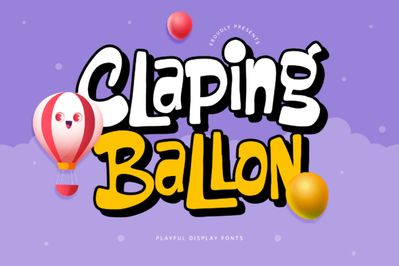 Claping Ballon: A Playful Font for Creative Branding Projects