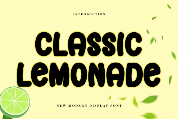 Classic Lemonade: The Bold Display Typeface for Modern Digital Brands