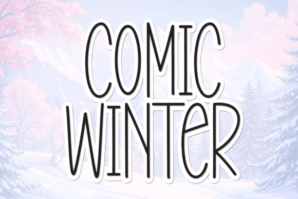 Comic Winter: A Friendly Display Typeface for Modern Editorial Design