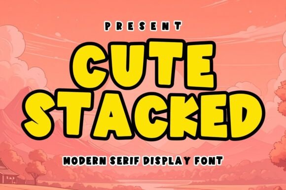 Cute Stacked Font Download for Creative Projects