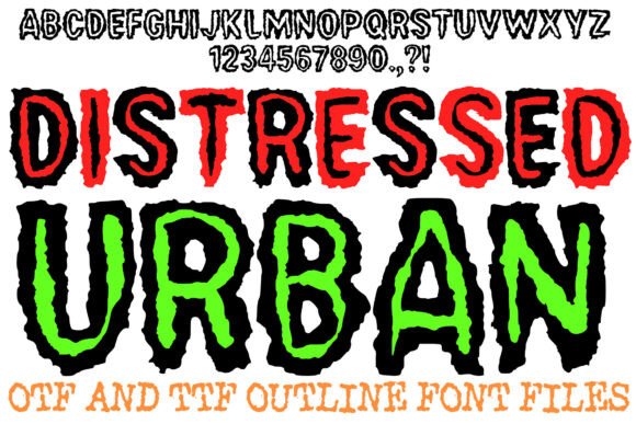 Distressed Urban Typeface for Raw Editorial Design