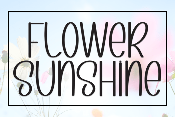 Flower Sunshine: A Bold Display Typeface for Modern Web Design