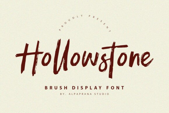 Hollowstone: A Natural Display Font for Editorial Design