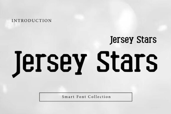 Jersey Stars Font for Bold Craft Creations