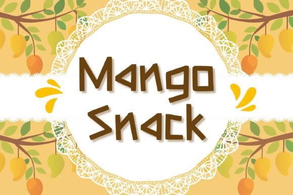 Mango Snack: A Playful Display Font for Handmade Crafts