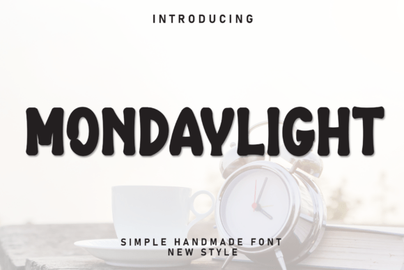 Mondaylight: The Bold Display Font for Handmade Shop Branding