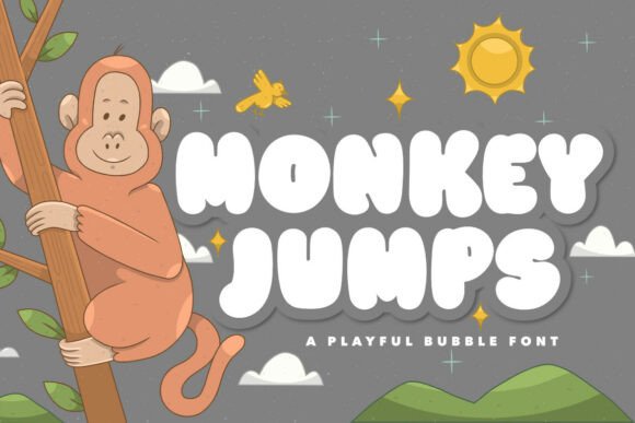 Monkey Jumps – A Playful Font for Handmade Creations