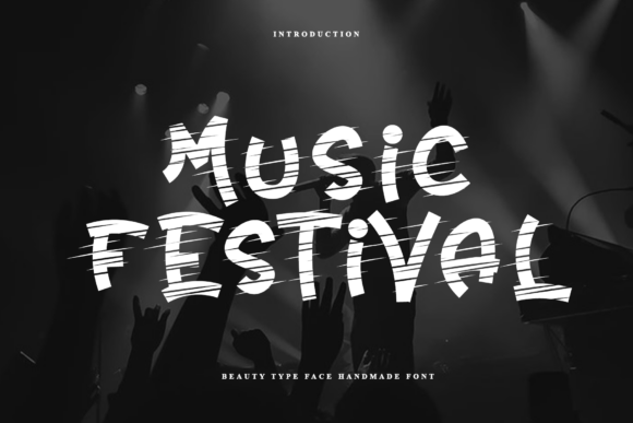 Music Festival Typeface for Bold Handmade Branding