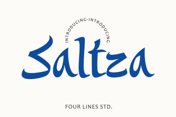 Saltza Typeface: A Bold Display Font for Modern Brand Identity