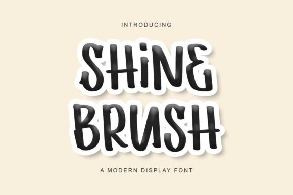 Shine Brush: The Creative Typeface for Bold Brand Identity