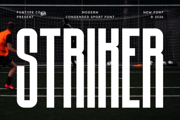 Striker: The Bold Condensed Display Font for High-Impact Design