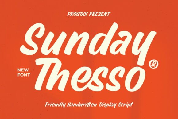 Sunday Thesso: A Bold Display Script for Modern Design