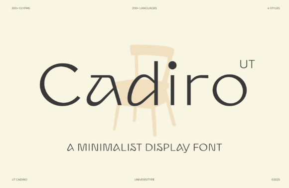 Ut Cadiro: A Modern Display Font for Business Branding